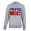 Gris chiné - Bleu - Rouge - Front - Pepsi - Sweat à capuche - Femme