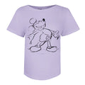 Lilas - Front - Disney - T-shirt MICKEY GIGGLES - Femme