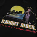 Noir - Side - Knight Rider - T-shirt MAKE IT A MICHAEL KNIGHT - Homme