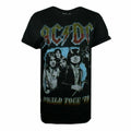 Noir - Front - AC-DC - T-shirt WORLD TOUR - Femme