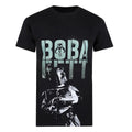 Noir - Gris - Vert - Front - Star Wars - T-shirt BOBA BLASTER - Homme