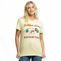 Jaune clair - Side - Disney - T-shirt OUTDOOR LIVING - Femme
