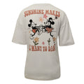 Blanc - Back - Disney - T-shirt SUNSHINE POWER - Femme