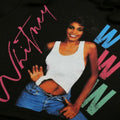 Noir - Side - Whitney Houston - Sweat court à capuche 80S - Femme