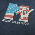 Bleu marine - Side - MTV - T-shirt AMERICANA - Homme