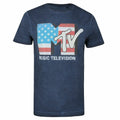 Bleu marine - Front - MTV - T-shirt AMERICANA - Homme