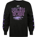 Noir - Violet - Front - E.T - T-shirt PHONE HOME - Homme
