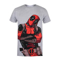 Gris chiné - Front - Deadpool - T-shirt TALKING - Homme