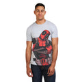 Gris chiné - Side - Deadpool - T-shirt TALKING - Homme