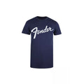 Bleu marine - Front - Fender - T-shirt - Homme