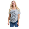 Gris chiné - Side - Disney - T-shirt - Femme