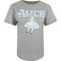 Gris chiné - Front - Alice In Wonderland - T-shirt - Femme