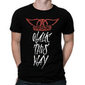 Noir - Front - Aerosmith - T-shirt WALK THIS WAY - Homme