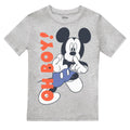 Gris chiné - Front - Disney - T-shirt OH BOY! - Garçon