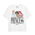 Blanc - Front - Disney - T-shirt PRINCESS TRIO - Fille