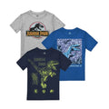 Multicolore - Front - Jurassic Park - T-shirts - Garçon