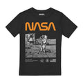 Noir - Front - NASA - T-shirt SALUTE - Garçon