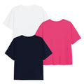 Blanc - Rose - Bleu marine - Back - Peppa Pig - T-shirts - Fille