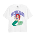 Blanc - Front - Little Mermaid - T-shirt COLLEGIATE - Fille