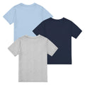 Bleu - Bleu marine - Gris - Back - Jaws - T-shirts NO SWIMMING - Garçon