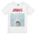 Blanc - Front - Jaws - T-shirt - Garçon