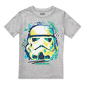 Gris chiné - Front - Star Wars - T-shirt - Garçon