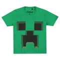 Vert vif - Front - Minecraft - T-shirt - Garçon