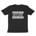Noir - Front - Parental Advisory - T-shirt - Homme