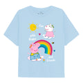 Bleu clair - Front - Peppa Pig - T-shirt RAINBOWS & FRIENDS - Fille