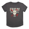 Gris foncé chiné - Front - Friday The 13th - T-shirt THE DAY EVERYONE FEARS - Femme
