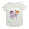 Gris de vert pâle - Front - The Flintstones - T-shirt TEA - Femme