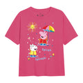 Fuchsia - Front - Peppa Pig - T-shirt RAINY DAY - Fille
