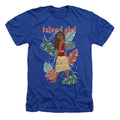 Bleu roi chiné - Front - Moana - T-shirt ISLAND GIRL - Femme
