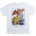 Blanc - Front - Zootropolis - T-shirt 100TH ANNIVERSARY EDITION - Enfant