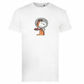 Blanc - Front - Peanuts - T-shirt SPACE - Homme