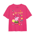 Fuchsia - Front - Peppa Pig - T-shirt BEE HAPPY - Fille