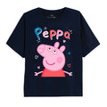 Bleu marine - Front - Peppa Pig - T-shirt CLASSIC - Fille