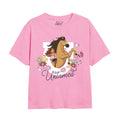 Rose clair - Front - Spirit - T-shirt FOREVER LUCKY - Fille