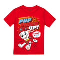 Rouge - Front - Paw Patrol - T-shirt PUP FIRED UP - Garçon