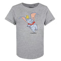 Gris chiné - Front - Dumbo - T-shirt HAPPY - Femme