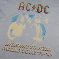 Vieux bleu ardoise - Side - AC-DC - T-shirt HIGHWAY TO HELL TOUR - Femme
