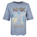 Vieux bleu ardoise - Front - AC-DC - T-shirt HIGHWAY TO HELL TOUR - Femme