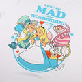 Blanc - Side - Alice In Wonderland - T-shirt WE'RE ALL MAD - Femme