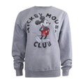 Gris chiné - Front - Disney - Sweat MICKEY MOUSE CLUB - Femme