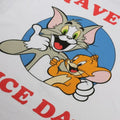 Blanc - Rouge - Bleu - Side - Tom and Jerry - Haut court HAVE A NICE DAY - Femme