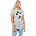 Gris - Front - Disney - T-shirt MICKEY SCARF - Femme