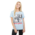 Bleu clair - Side - Disney - T-shirt BAD GIRLS - Femme