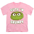 Violet fuchsia - Front - Sesame Street - T-shirt CUTE N GRUMPY - Enfant