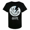Noir - Front - SmileyWorld - T-shirt ROCK - Femme