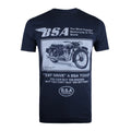 Bleu marine - Front - BSA - T-shirt TEST DRIVE - Homme